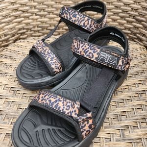 FILA Andros Leapard Print Sandels.